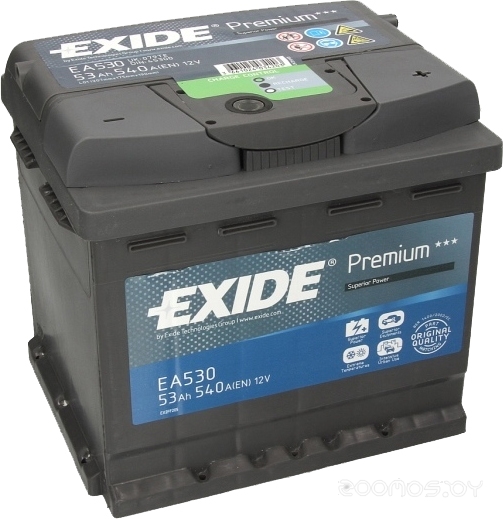 Автомобильный аккумулятор Exide Premium EA530 (53 А/ч)