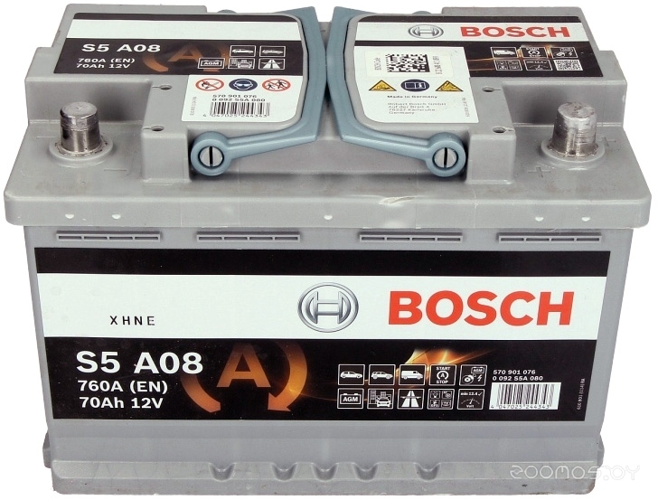 Автомобильный аккумулятор Bosch S5 A08 (70 А·ч)