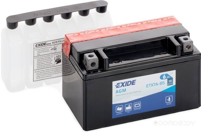 Мотоциклетный аккумулятор Exide ETX7A-BS (6 А·ч)