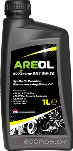 Моторное масло Areol Eco Energy DX1 0W-20 1L