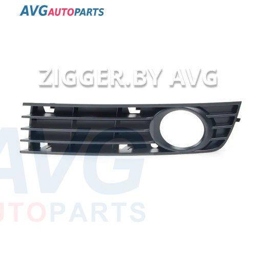 Бампер передний решетка с отв. противотуманки 00-04 левая