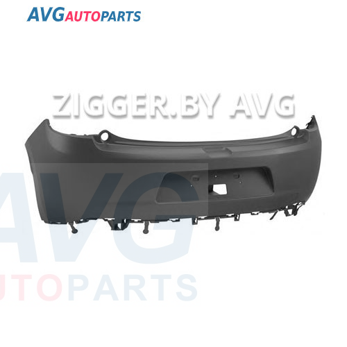 Бампер задний грунт. серый без отв. для молдинга 09-=DS3 09-