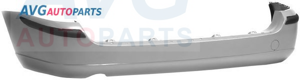 Бампер задний универсал EU-type 10/01-09/04 под молдинг грунт.