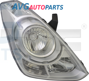 Фара электрорегулировка хром. отражатель 08- правая TYC