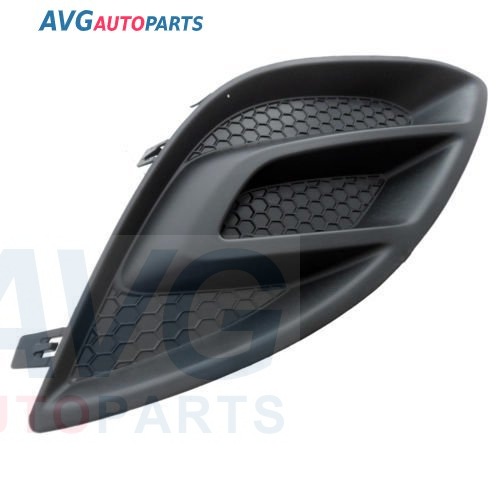 Бампер передний решетка без отв. противотуманки 11-14 левая