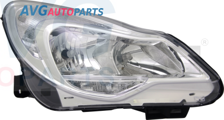 Фара электрорегулировка+корректор светлый отражатель H7/H1 11-14 левая TYC