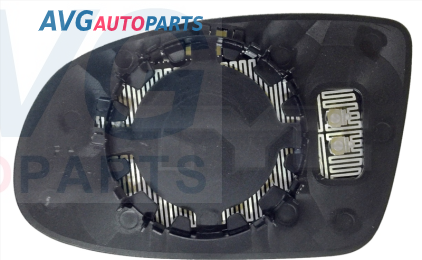 Зеркальный элемент с рамкой+подогрев 94-99 правое
