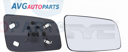 Зеркальный элемент с рамкой без подогрева 98-09 правый =24462388/90580