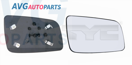 Зеркальный элемент с рамкой+подогрев 98-09 правый =24462388/90580752