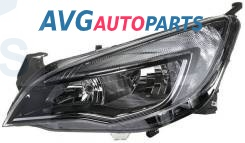 Фара электрорегулировка+корректор с дневными ходовыми огнями DRL Sport SXI SRI черно-хром. отражатель 13-15 левая TYC