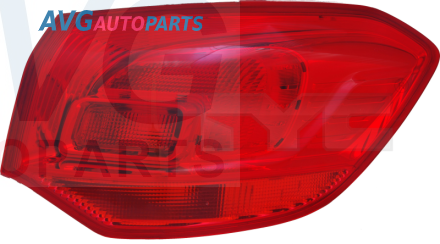 Фонарь задний наружный универсал красный 10- правый TYC