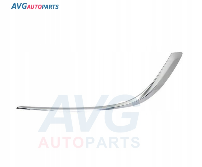 Бампер передний молдинг решетки хром. 08/12- левый