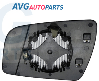 Зеркальный элемент с рамкой+подогрев 09- правый