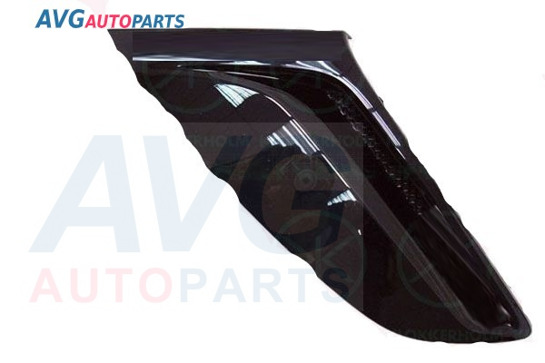 Бампер передний решетка без отв. противотуманки 11- правая