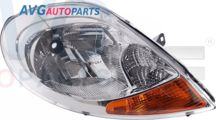 Фара электрорегулировка желтый поворот 07- левая TYC