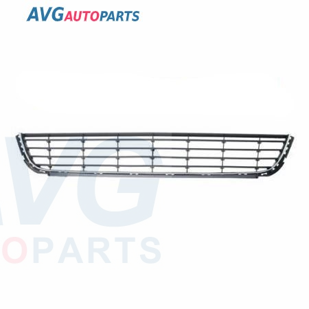 Бампер передний решетка центральная + хром молд.10/08-06/11