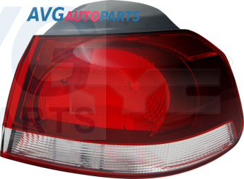 Фонарь задний наружный тонированный H-type ( GTI/GTD) 08-12 левый TYC