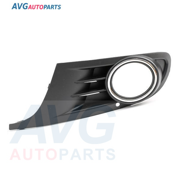 Бампер передний решетка с отверстием п.тум с хром.ободом 08-12 левая