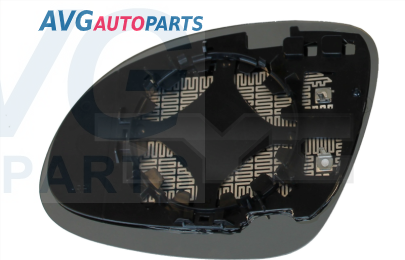 Зеркальный элемент с рамкой+подогрев Asph 05/09-12/13 = Sharan 10-/Tiguan 07- левый