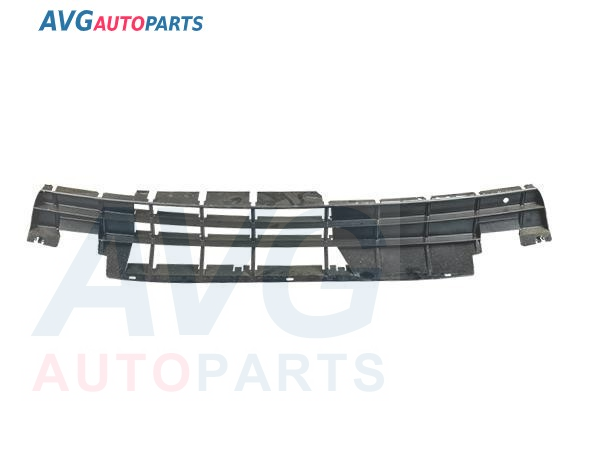 Бампер передний черный + споилер (Э)